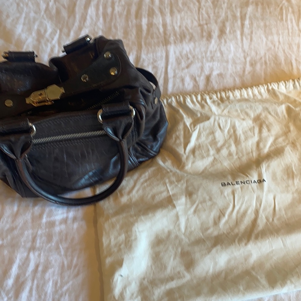 Balenciaga brown tote